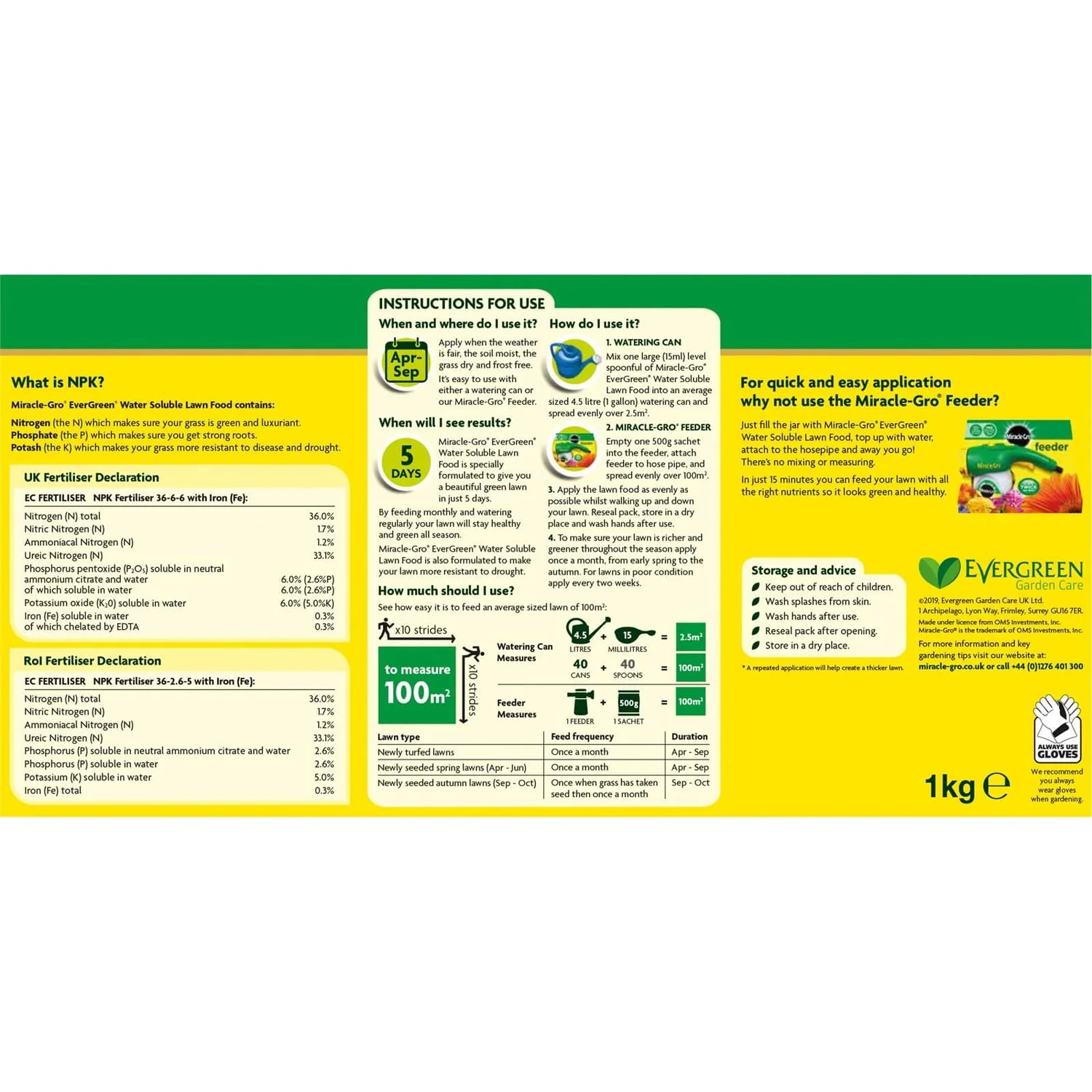 Miracle-Gro Water Soluble Lawn Food - 200m² 2 Miracle-Gro Water Soluble Lawn Food - 200m² - Image 2