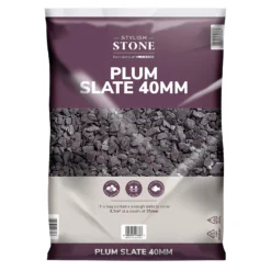 Stylish Stone Plum Slate 40mm - Large Pack - 19kg 5 Stylish Stone Plum Slate 40mm - Large Pack - 19kg -Garden Care Shop 12815204 5194902949043271