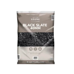 Stylish Stone Black Slate - Large Pack - 19kg -Garden Care Shop 12815213 1045014583377587
