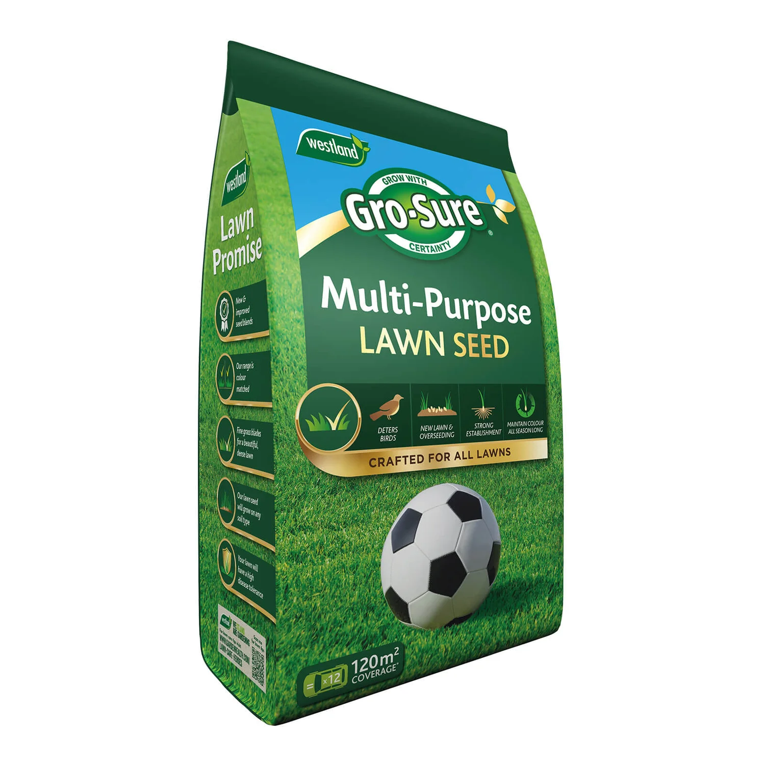 Gro-Sure Multi-Purpose Lawn Seed 120m² 1 Gro-Sure Multi-Purpose Lawn Seed 120m²