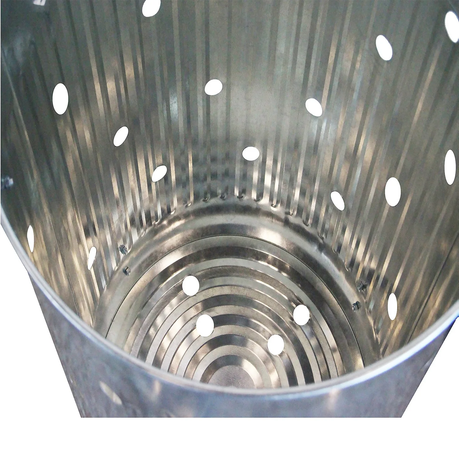 None Garden Galvanised Steel Incinerator / Fire Bin With Lid - 85L 7 None Garden Galvanised Steel Incinerator / Fire Bin With Lid - 85L - Image 7