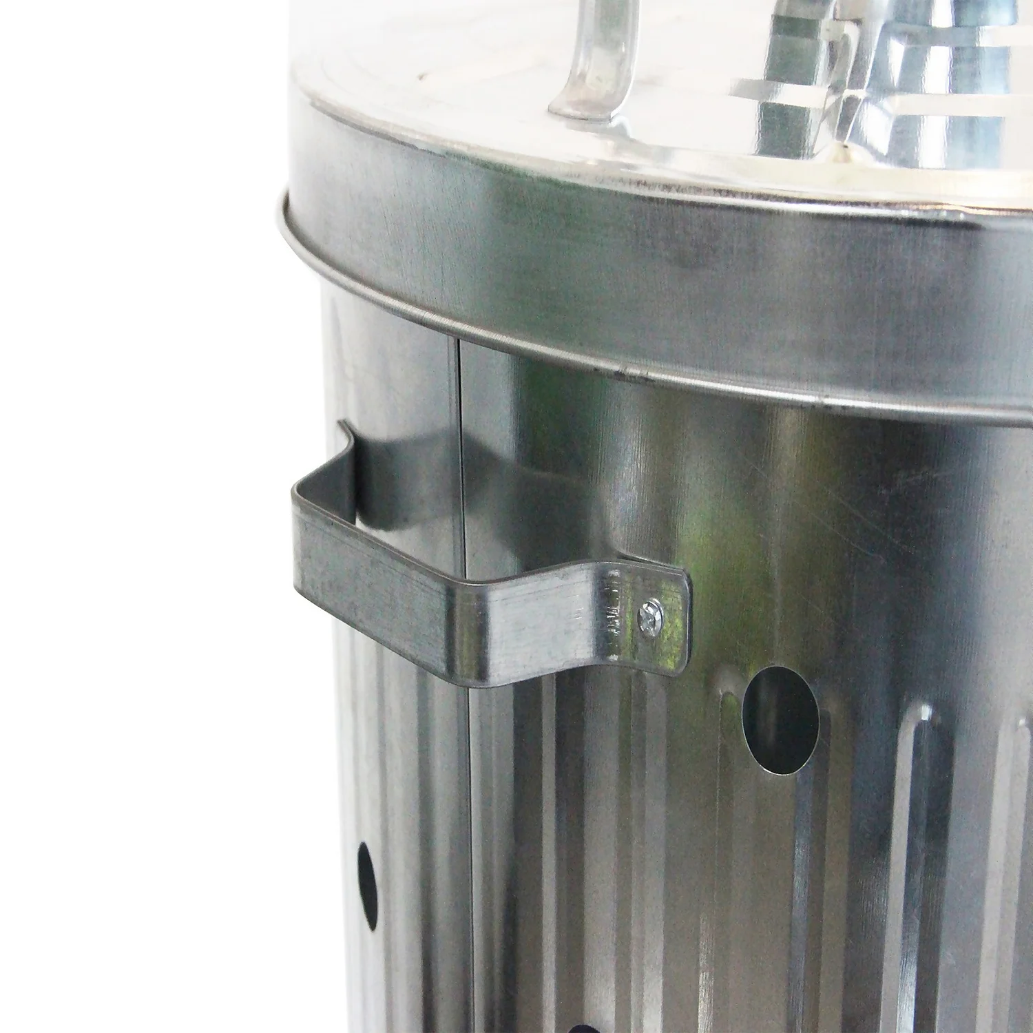 None Garden Galvanised Steel Incinerator / Fire Bin With Lid - 85L 6 None Garden Galvanised Steel Incinerator / Fire Bin With Lid - 85L - Image 6