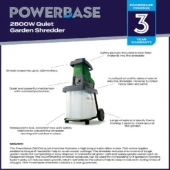 Powerbase 2800W Quiet Shredder -Garden Care Shop 12882293 1095058716432118