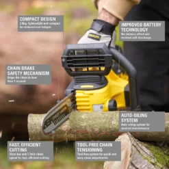 STANLEY FATMAX V20 18V Cordless 30Cm Chainsaw (Sfmccs630M1-Gb) 12 STANLEY FATMAX V20 18V Cordless 30Cm Chainsaw (Sfmccs630M1-Gb) -Garden Care Shop 12882310 1165052745702899