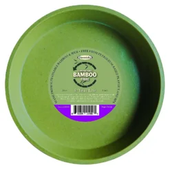 8in Bamboo Saucer Single Sage Green