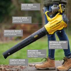 STANLEY FATMAX V20 18V Cordless Brushless Blower (Sfmcbl7M1-Gb) -Garden Care Shop 12885849 7835052745693389