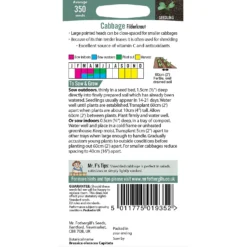 Mr. Fothergill's Cabbage Filderkraut Seeds -Garden Care Shop 12967174 1355004224823975