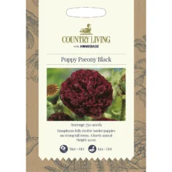 Country Living Poppy Paeony Black Seeds