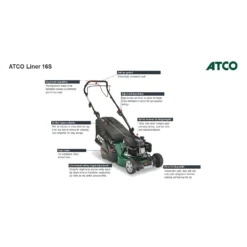 Atco 139cc Liner 16S Petrol Lawn Mower - 41cm 12 Atco 139cc Liner 16S Petrol Lawn Mower - 41cm -Garden Care Shop 13486581 8924932697632222