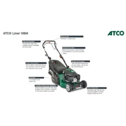 Atco 145cc Liner 18SH Petrol Lawn Mower - 46cm 12 Atco 145cc Liner 18SH Petrol Lawn Mower - 46cm -Garden Care Shop 13486585 1594932690022221