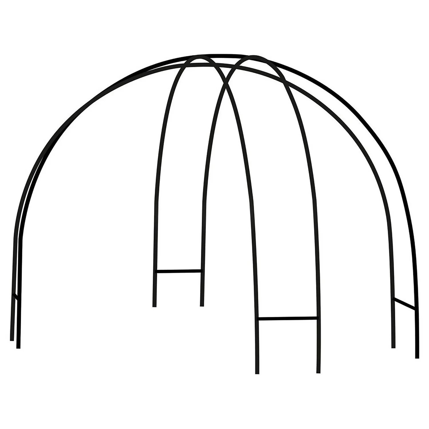 Agriframes Contemporary Black Garden Dome Plant Structure 1 Agriframes Contemporary Black Garden Dome Plant Structure