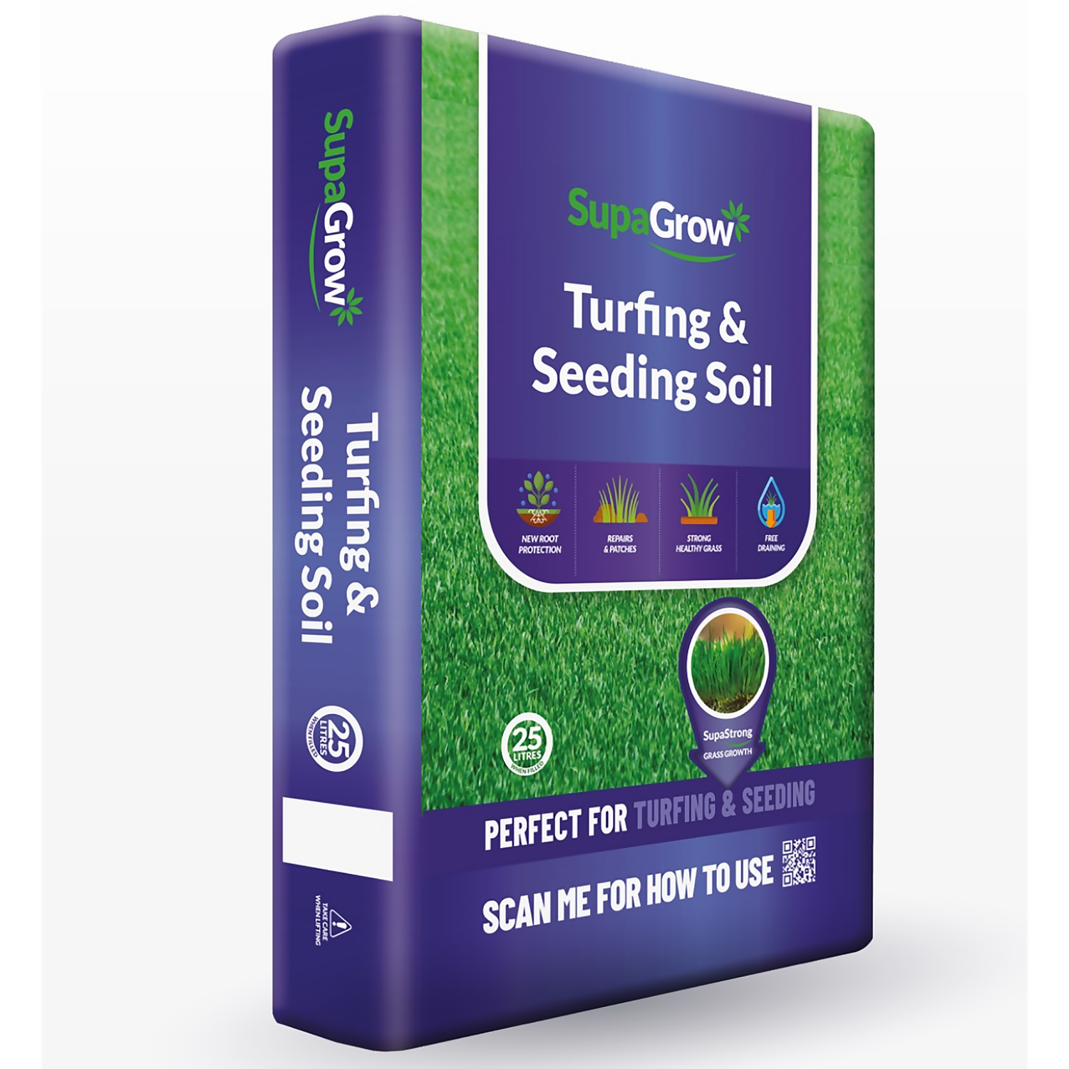 SupaGrow Turfing And Seeding Soil 25L 1 SupaGrow Turfing And Seeding Soil 25L
